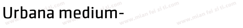 Urbana medium字体转换